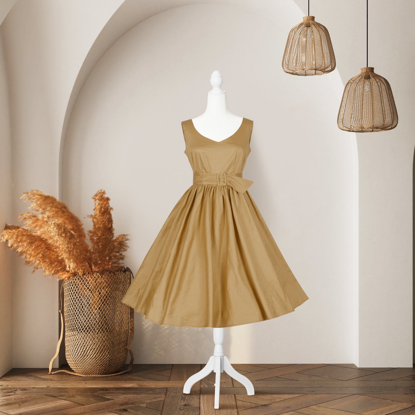 Plus size half-body foam sewing mannequin-beige
