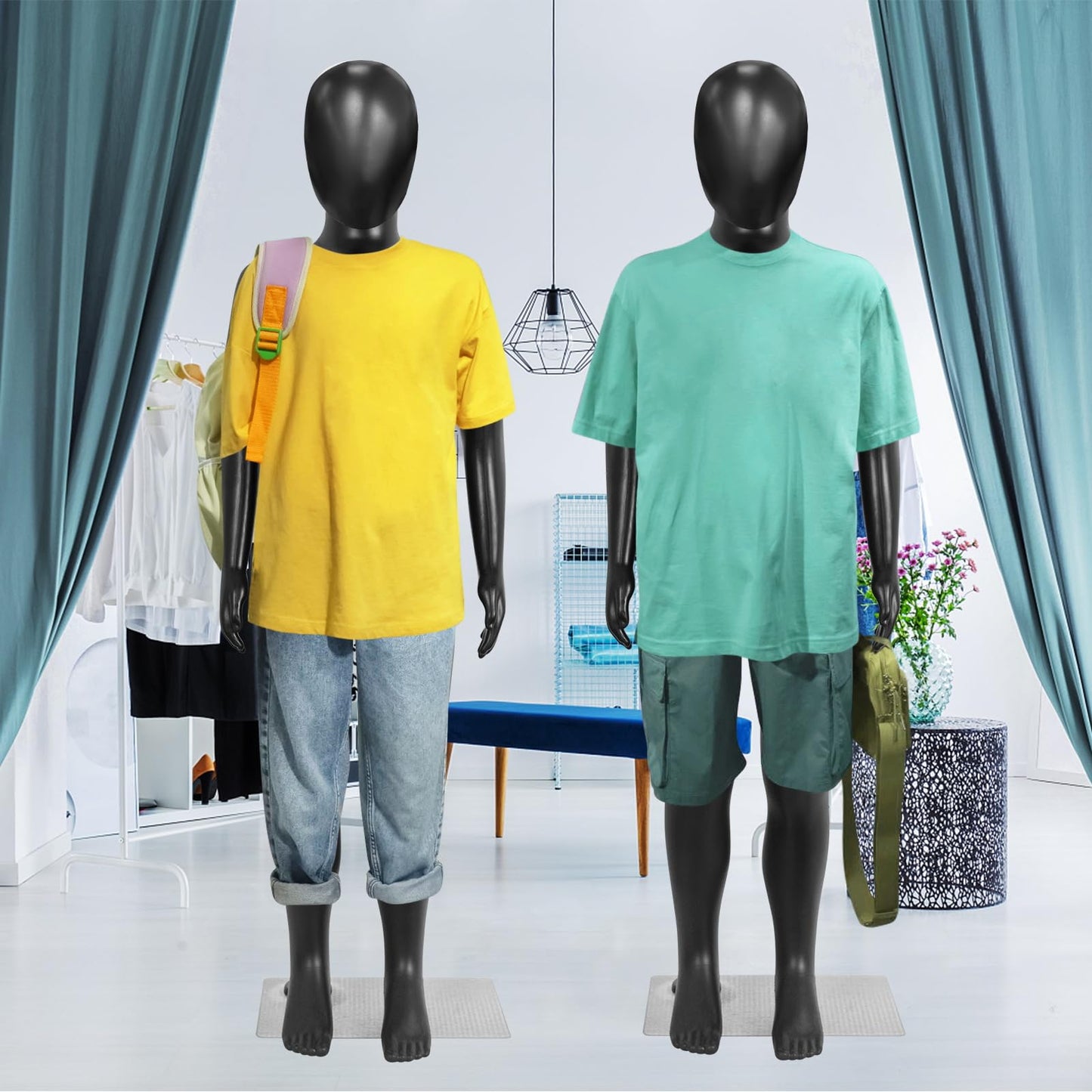 Black child full body mannequin