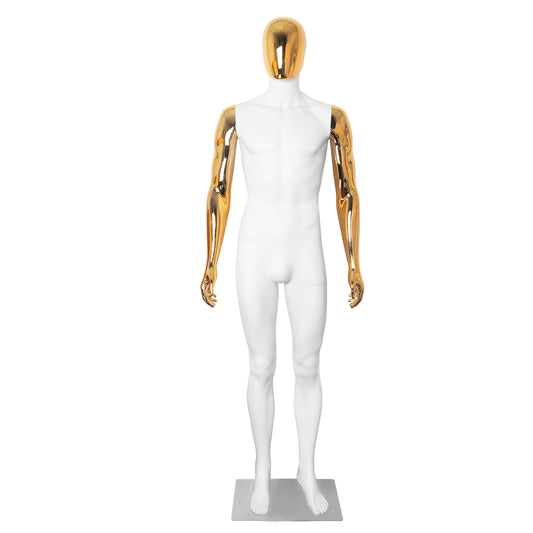 Gold male mannequin