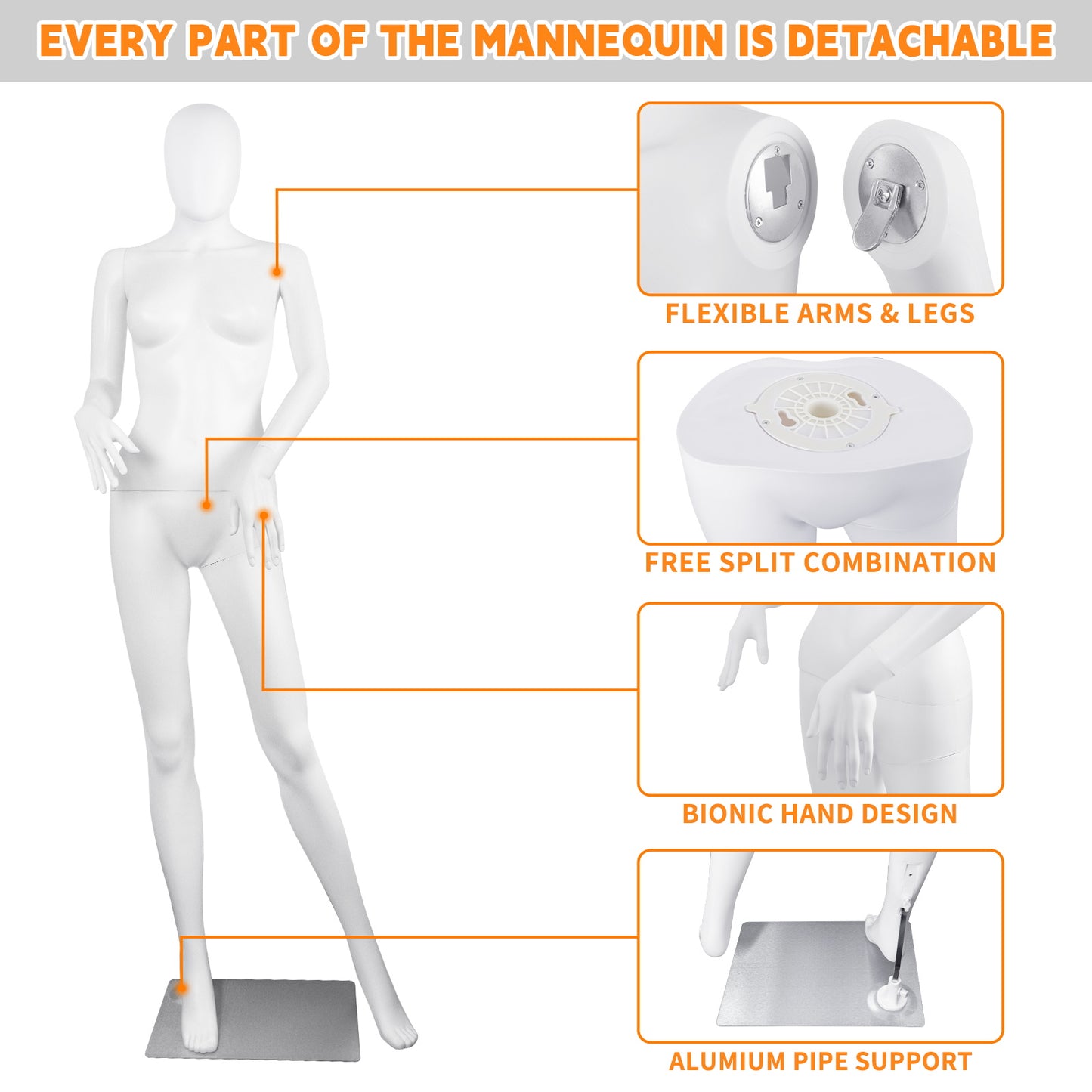 White mannequin