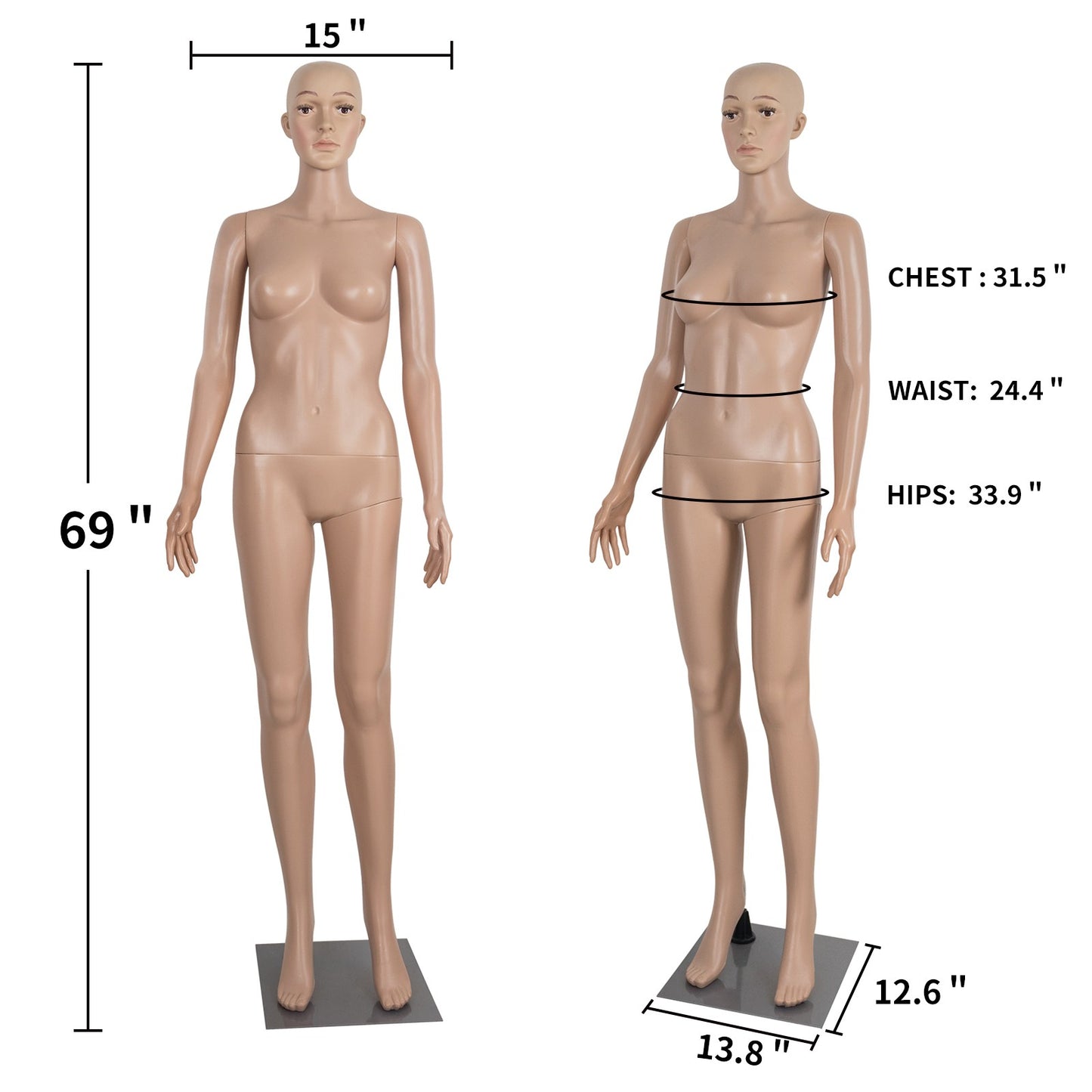 Skin color mannequin