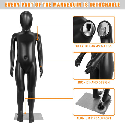 Black child full body mannequin